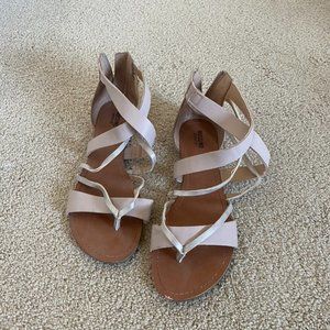 Tan strappy sandals